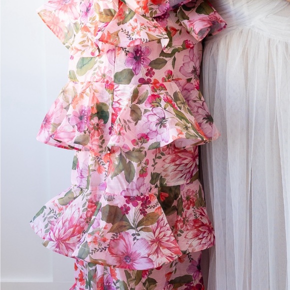 Floral Pink Maxi Dress - Picture 7 of 9